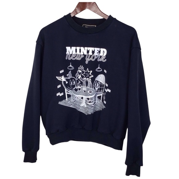 Minted New York Tops - Minted New York Crewneck Sweatshirt in Navy Size Medium.